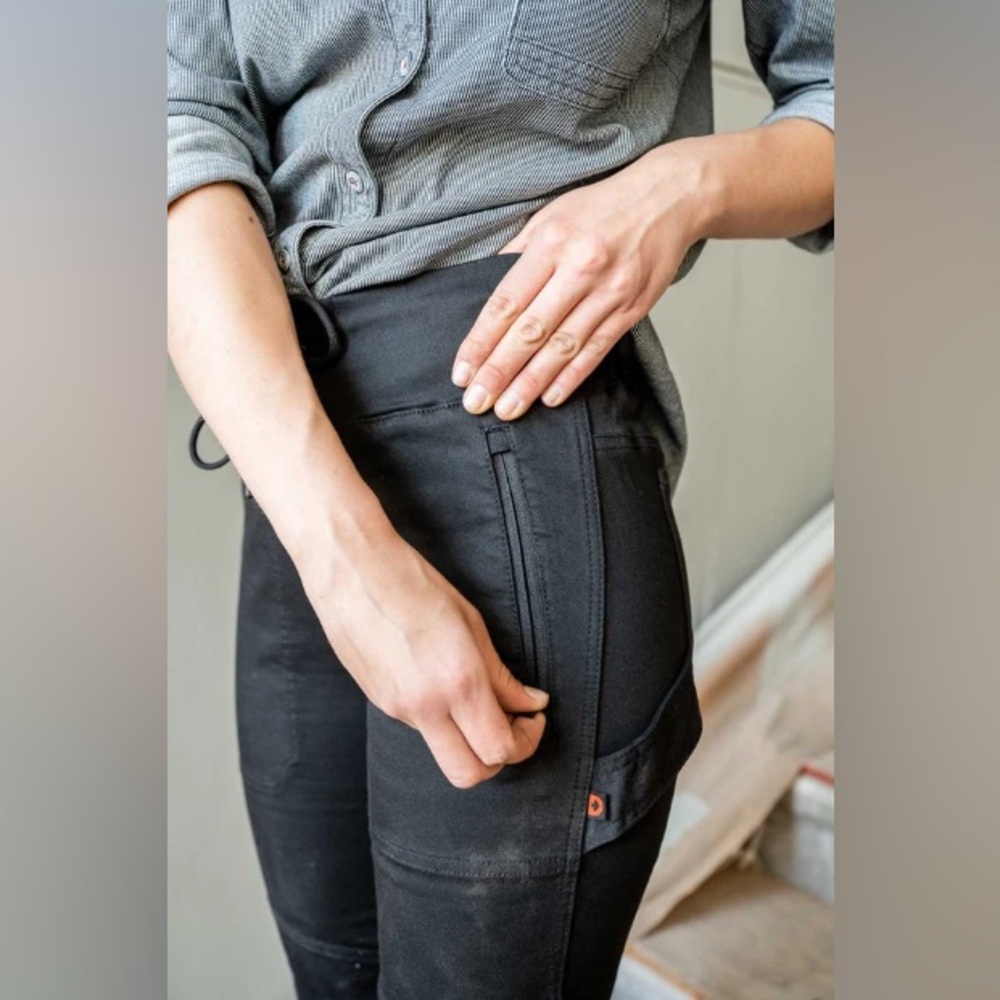 New! Dovetail Workwear, multiple size, Christa DIY, High Performance Black Denim - Picture 5 of 11